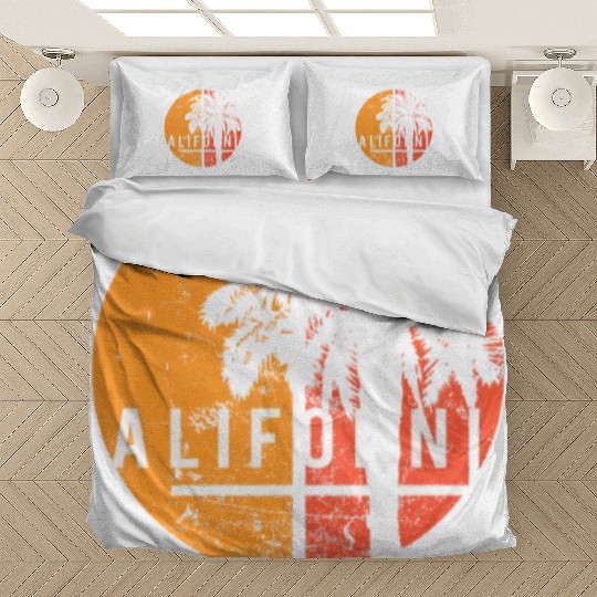 Berkeley California Cool Palm Tree Native Bedding Sets