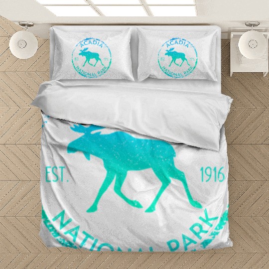 Acadia National Park Np Maine Moose Bedding Sets