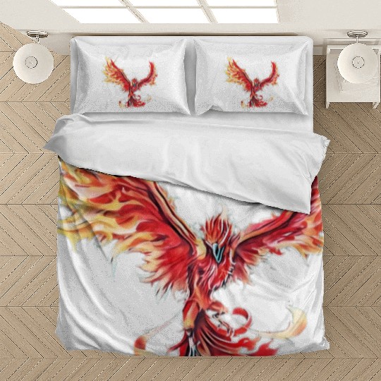 Phoenix From The Ashes Mythical Fire Bird Phoenix Bedding Sets