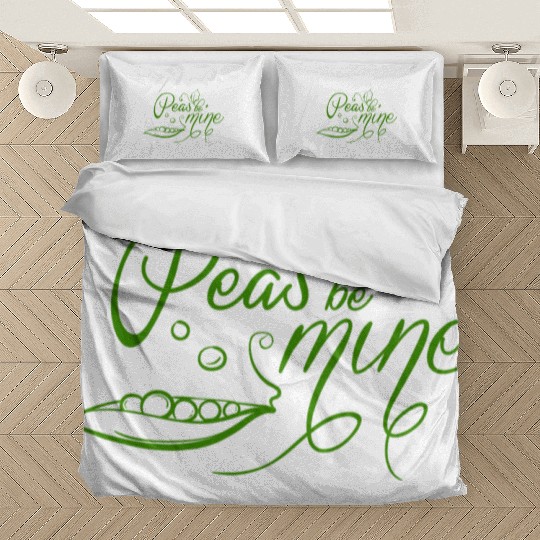 Cute Love Engagement And Wedding Quotes With Peas Bedding Sets