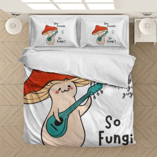 funny mushroom farmer Bedding Sets