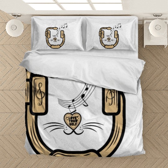 Music And Cat Lover Graphic Bedding Sets