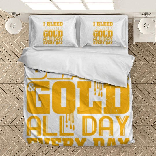 I Bleed Black And Gold Bedding Sets