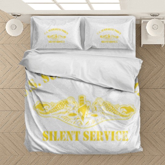 Us Submarine Force Silent Service Veteran Submarin Bedding Sets