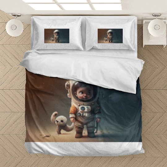 Cosmic Steps: The Baby Astronaut's Journey Bedding Sets