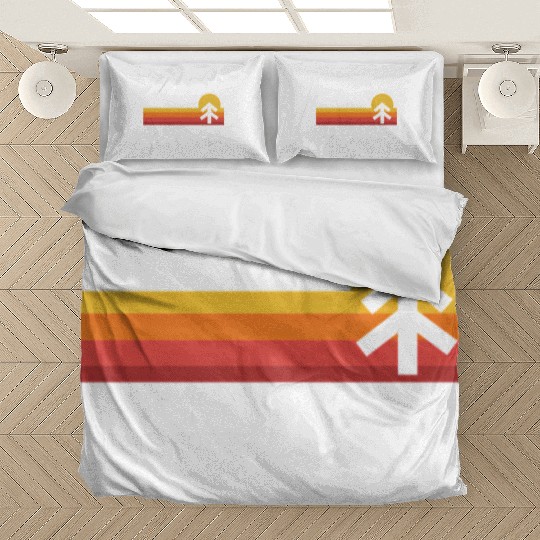 Retro Sunset Pisgah National Forest Asheville Bedding Sets