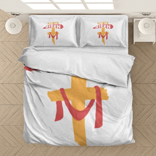 He Is Risen Christian Easter Bedding Sets