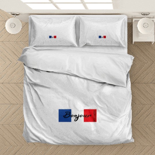 Lyon France Summer Py White Writing Bedding Sets