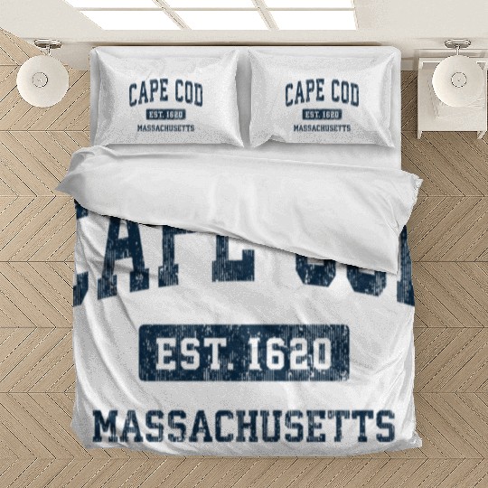 Cape Cod Massachusetts Ma Vintage Athletic Bedding Sets