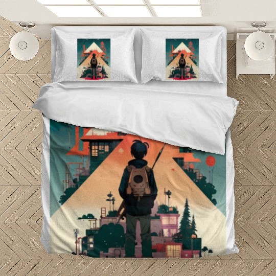 Starry Night Sky and Urban Vistas Bedding Sets