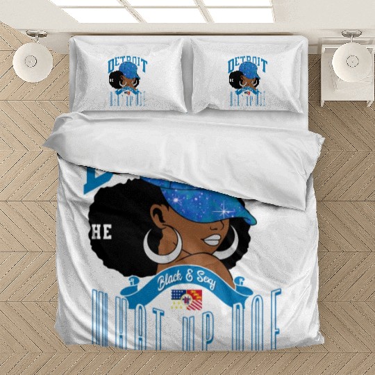 313 Detroit Area Code Unapologetically Bedding Sets