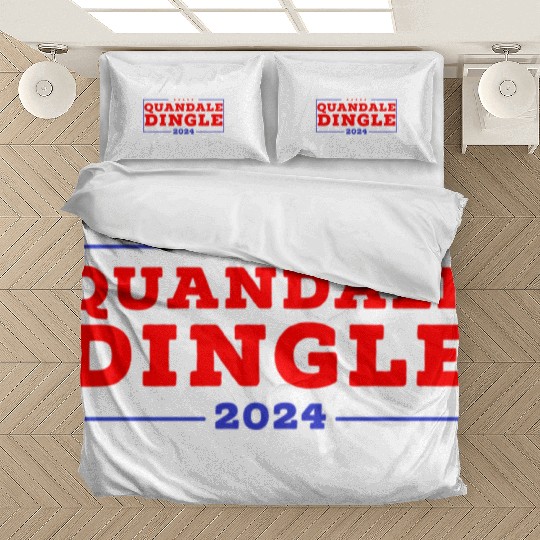 Quandale Dingle For President Usa Patriotic Bedding Sets