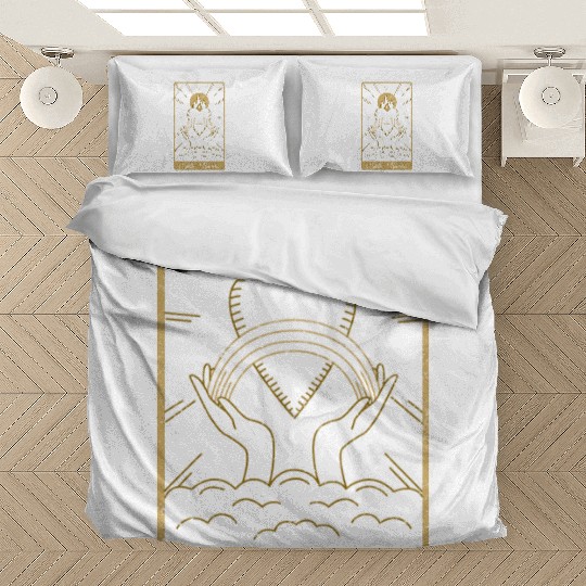 Tarot Card The Lovers Occult Gothic Halloween Bedding Sets