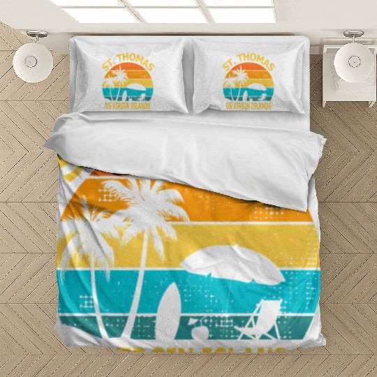 Travel St Thomas Us Virgin Islands Vacation Souven Bedding Sets