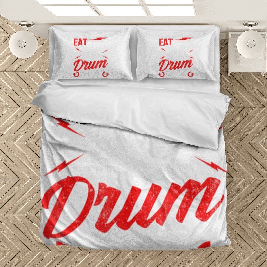 Eat Sleep Drum Repeat Drummer Drumming Band Lover Bedding Sets
