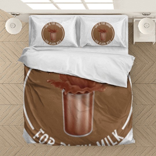 I Love Chocolate Milk Lover Funny Chocolate Milk Bedding Sets