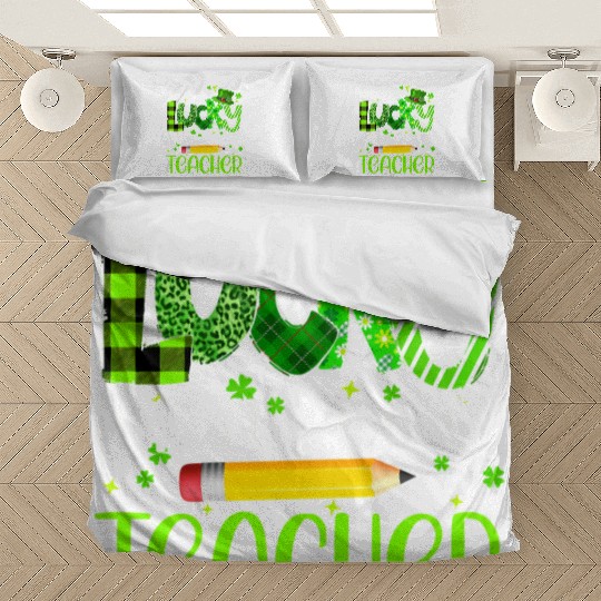 One Lucky Physical Education Teacher Pencil St Bedding Sets