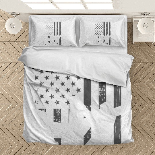 Usa Flag Line American Flag Patriotic Lines Bedding Sets