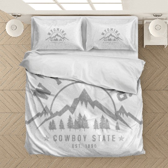 Wyoming The Cowboy State Est 1890 Moains Bedding Sets
