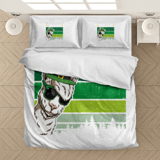 Llama Be Irish Shamrock St Patric Day Bedding Sets