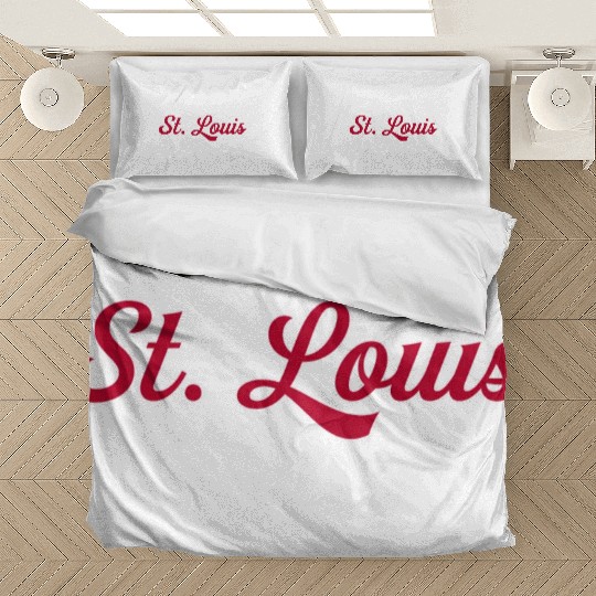 St Louis 1970S Wordmark Script Bedding Sets