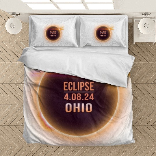 Ohio Total Solar Eclipse 04082024 Totality Phases Bedding Sets