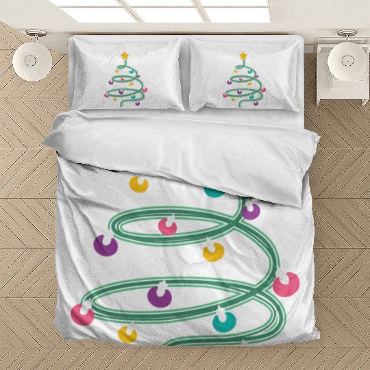 Christmas Light Christmas Tree Bedding Sets