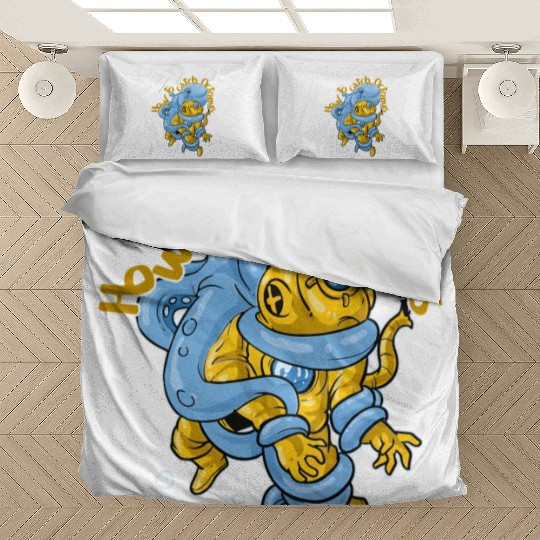 Deep Diver Octopi How To Catch Octopus Bedding Sets