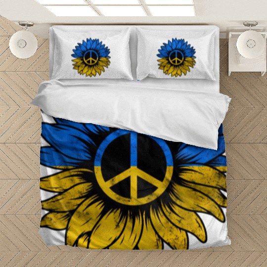 Ukrainian Flag Ukraine Flag Sunflower Bedding Sets