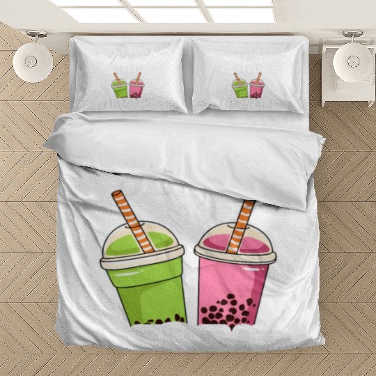 Eat Sleep Boba Tea Repeat Bubble Tea Lover Drinker Bedding Sets