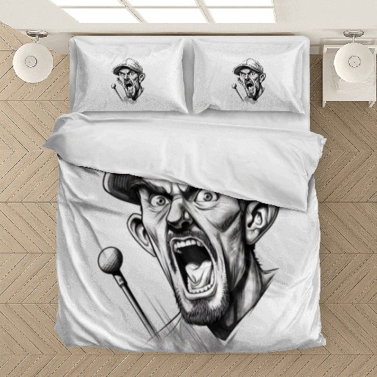 Golfer Golf Player Golfing Men Bedding Sets