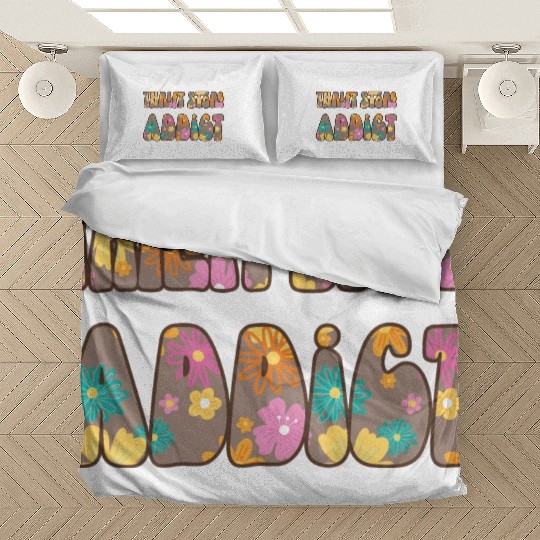 Thrift Store Addict brown floral Bedding Sets