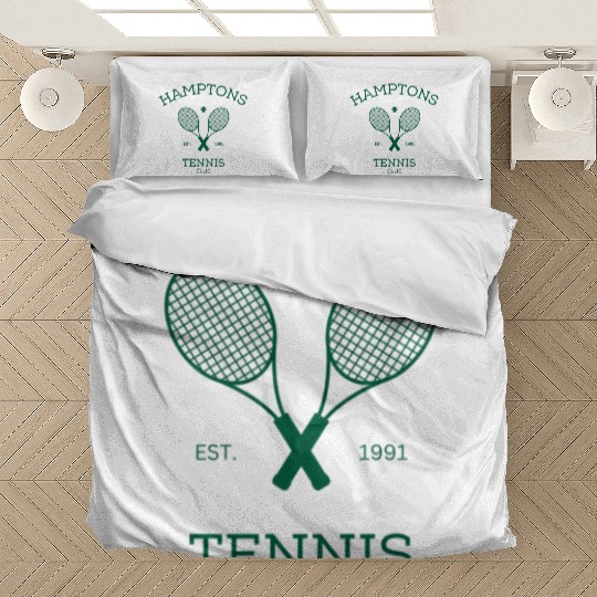 Hamptons New York Preppy Tennis Bedding Sets
