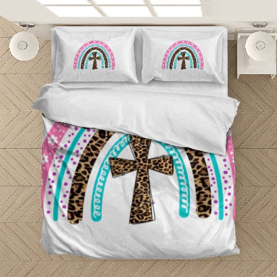 Easter For Christian N Mom He Is Risen Leopard Bedding Sets