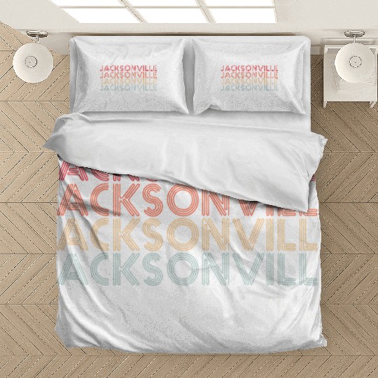 Jacksonville Florida Rainbow City Bedding Sets