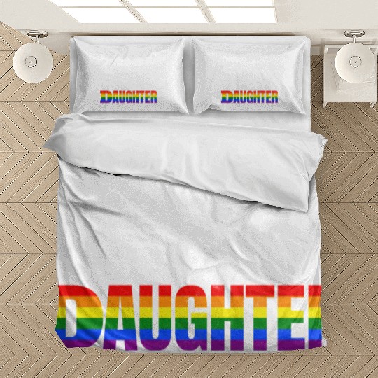 Awesome Like My Daughter Pride Rainbow flag Bedding Sets