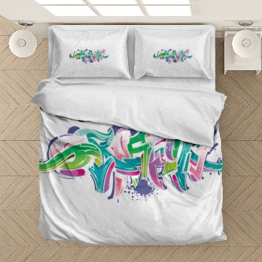 Graffiti Street Graffiti Tag Urban Graffitis Rap Bedding Sets