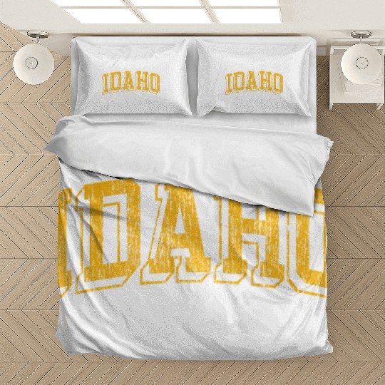 Idaho Vandals Block Logo Black Bedding Sets