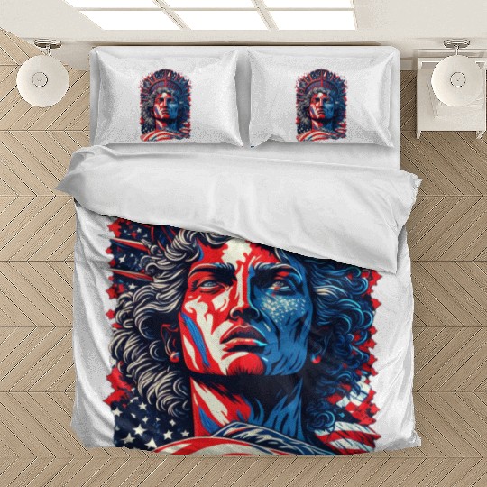 Statue of Liberty Face USA Bedding Sets