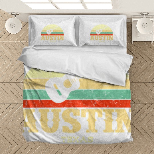 Austin Texas Guitar Lone Star State Bedding Sets