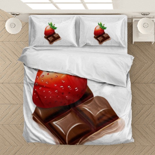 Melting Strawberry Chocolate - Sweet Dessert Bedding Sets