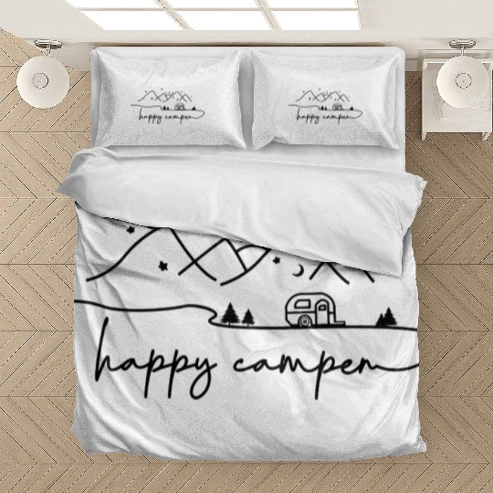 Happy Camper Adventure Lover Camping Life Vacation Bedding Sets