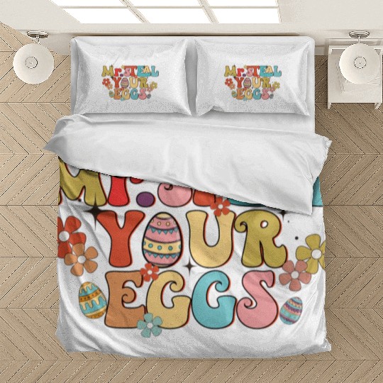 Mr Steal Your Eggs Groovy Easter Day Easter Egg Bedding Sets