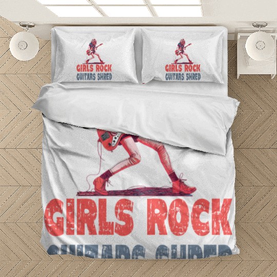 Gilrs Rock Guitar Shrek Bedding Sets