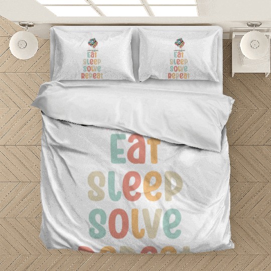 Eat Sleep Solve Repeat Bedding Sets