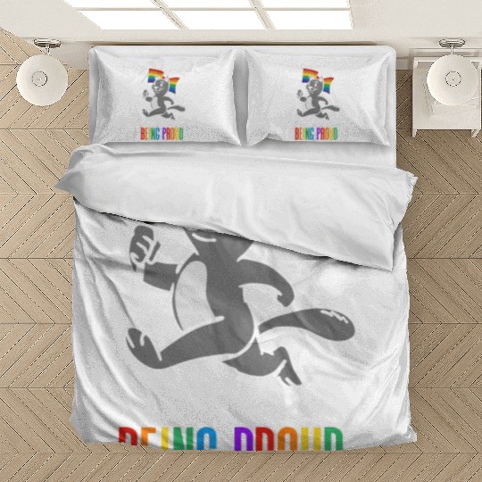 Feline Good Being Proud Rainbow Flag Cat Pride Bedding Sets