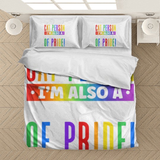 I'm Not Only a Cat Person I'm Rainbow Cat Lover Bedding Sets