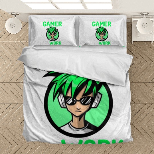 Gamer At Work travel nature Bedding Sets