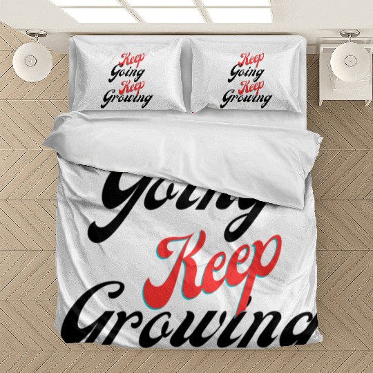 Keep going keep growing yellow Bedding Sets