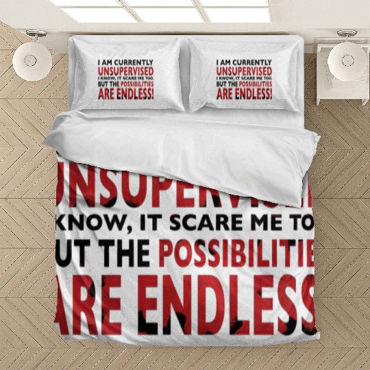 I am currently unsupervised girl Bedding Sets